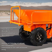 MINGYIHUI Electric Wheelbarrow,Wheel Barrow Heavy Duty,Powered Wheelbarrow,48v 20ah, 1500w Motor with a Maximum Capacity of 881 Pounds Suitable for Working in Various Environments