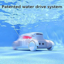 KANGJIEM Cordless Automatic Pool Cleaner, Automatic Vacuum Cleanerfor Above Ground Pool & Inground Swimming Pool, Strong Suction, Dual Motors, for In Ground Flat Pools Up to 150 Sq (Lasts 240 Mins)