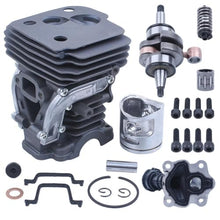 SXBSDDYPB 42mm Chainsaw Cylinder Piston Crankshaft Bearing Gasket Kit Fit for Convient Pour 450 450E 445E 445 Decompression Port Replacement Part
