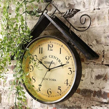 Wall Clock Art Clock Wall Clock, Vintage Wrought Iron Art Bird House Design Garden Clocks Outdoor Waterproof Clock Wall Decor Clock