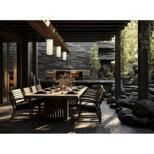 The Great Outdoors Salt Creek 1-Light Black LED Outdoor Pendant Light with Clear Acrylic Shade and Quartz Crystalline Inserts 8186-66A-L