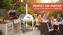 Garvee 32" Outdoor Wood‑Fired Pizza Oven,Stainless Steel Grill Oven