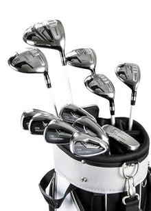 Euraka S8 Brosnan Lady Diamond S5 Women's Complete Golf Club Set [18-Piece] Black/Silver/Gold