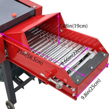 INTSUPERMAI 4-Blade Hay Cutter Pulverizer with Conveyor Belt Red