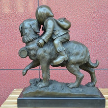 FENGSHUI-CAISHEN Pure Copper Dog Statue Aeneous