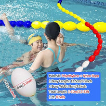 YXXSDP Swimming Pool Safety Rope and Float Kit, 3 10 20 23 33 Ft Long Landscape Pool Dividing Lanes Safety Rope with Floating Buoys, Professional Pool Boundary Rope(Size:6m (19.7ft))