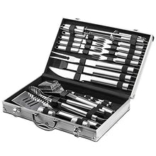 KANDUO Grill Utensils Set, Outdoor Grill Set Stainless Steel BBQ Grill Accessories, BBQ Tools Grilling Tools Set with Storage Box, for Picnic Bonfire, Beach - Perfect Grill Gifts for Men