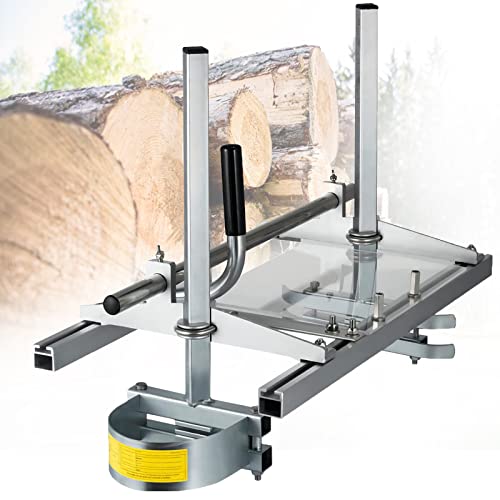 Chainsaw Mill Planking Milling Sawmill Accessories 36" Guide Bar Wood Lumber Cutting Portable Sawmill Aluminum Steel Chainsaw Mill for Builders Carpenters And Woodwo