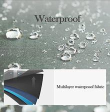 ARGENTFLUX Windproof Beach Umbrella, PortableProtection Fishing Umbrella, Tilt Aluminum Pole, Sun Shade Parasol, with Bag, Black(220cm/7ft)