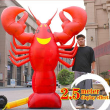 Inflatable Lobster for Restaurant Welcome Party Outdoor Decorations with Blower Advertising Birthday Party Decoration Arch Photo Props (5M)