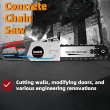 Concrete Saw, Electric Concrete Chain Saw, 110V/3000W Wet Water Supply Dust Removal Electric Concrete Saw with Water Pump, for Cutting Concrete, Steel Bars, Marble, etc (Cutting Depth 18.81in)