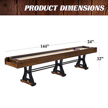 Barrington Billiards Coventry Shuffleboard Table Gray/Light Wood Grain/Dark Wood Grain