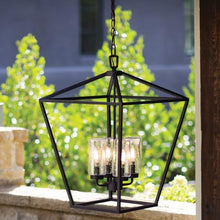 Hinkley Alford Place 12v Outdoor Chandelier Museum Black