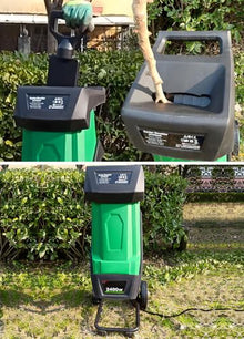 2400W Leaf Mulcher Shredder with 50L Large‑capacity Collection Bag
