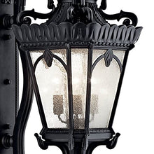 Bailey Street Home 4 Light Outdoor Wall Mount 46" Tall 17" Wide Londonderry Finish Clear