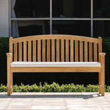 TITAN GREAT OUTDOORS Ash & Ember Solstice 5 FT Grade A Teak Outdoor Bench, Weather-Resistant Patio Bench with Bow Back Design, Contoured Seat, Porch & Garden Seating for 2
