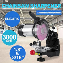 DMZHAOBC 230W Chain Grinding Machine, Electric Multi-Angles Automatic Saw Chain Blade Grinder Sharpener Machine for All Chainsaw Chains