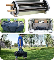 CHIPEL Portable Solar Stove, Solar Oven Portable Stove, 2.6 L Large Capacity Solar Cooker Outdoor Oven Camping Stove with 2 Vacuum Tubes for 2-3 People Backpack Hiking Family Party