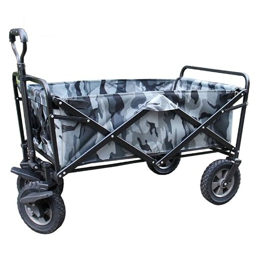 Portable Folding Garden Trolley Cart Heavy Duty Trolley Wagon Multi-Function Shopping Cart for Outdoor