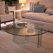 42" Round 3/4" Thick Glass Table Top with Flat Polished Edge and Tempered