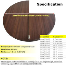 Innovz Round Banquet Table Top Teak Color, Wooden Foldable Dining Tabletop for Small Spaces, Replacement Furniture Desktop for Living Room Balcony Yard Patio Kitchen(200cm(79inch))