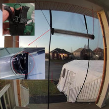 WQPMRMG Outdoor Waterproof Clear Tarp Curtains with Zip Door - Transparent PVC Tarpaulin Side Panels for Gazebo, Pergola, and Patio - 6x4.5m Heavy-Duty Protection