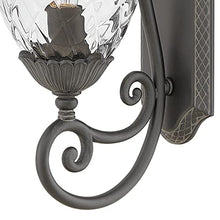 Hinkley Plantation Large Wall Mount Outdoor Lantern - Pineapple Motif, 1-Light, Clear Optic Glass, Aluminum - Museum Black