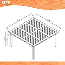 Amazonia Venice 9-Piece Outdoor Armless Square Dining Set Eucalyptus Wood