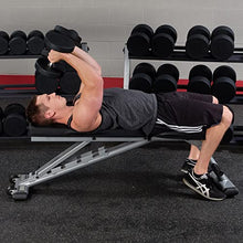 Body-Solid Commercial Round Head Rubber Dumbbell Set (SDPS900)