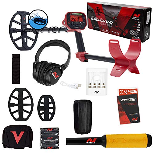 Minelab Vanquish 540 Pro Pack Detector with 2 Coils and Pro-Find 35 Pinpointer