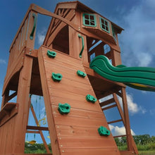 Backyard Discovery Atlantis Cedar Wooden Swing Set Brown
