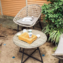 Balcony Table and Chair Set Small Apartment Balcony Table And Chairs Set Modern Garden Furniture Set Outdoor Patio Rattan Lounge Coffee Table Rattan Chair Bistro Table Set ( Color : 1 table-1 chair )