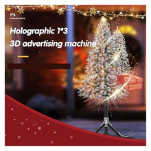 YHMMYSHX High Resolution 3D Hologram Fan 3x50cm LED Holographic Display Outdoor Advertising Splicing Projector for Business Store Signs, Bar Easy to Change Video