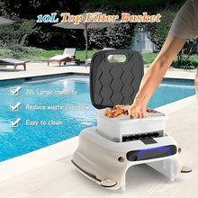 SDdPulse Robotic Pool Cleaner,Robotic Pool Skimmer,Cordless Automatic Skimmer with 10L Capacity and Anti-Stuck Foam,for Indoor and Outdoor Swimming Pools