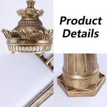 iumLeap 110.23In Garden Pillar Post Light Outdoor Lamp Post Light Aexterior Path Pillar Lamp Mains Powered Street Light Bollard Path Lamp Ip65 Waterproof Pole Light Lighting (Brass-300CM(118.11in))