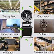 Gtzly Misting Fan, Portable Floor Fan with 42L Water Tank, 300W Metal Fan Blades, 26-33ft Mist Range, for Outdoor Sports, Poolside, Barbeque, Camping