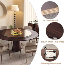 ZDJZMGZ Portable Round Foldable Table Top, 59'' Walnut Wood Circle Table, No Legs Dining Table, Kitchen Patio Banquet Extender, Temporary Desktop Solution
