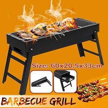TEOYETTSF Folding Outdoor Barbecue Grill Iron Rotisserie Chicken Meat Kebab Roasting Rack Portable Camping Picnic BBQ Charcoal Stove Stand
