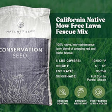 Nature’s Seed Native Fine Fescue Grass Seed Mix Blend, Shade and Drought Tolerant, Cool-Season, for Lawn, Home Garden, Yard, Meadow Landscape, 5 Lbs