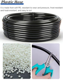 Drip Irrigation System Automatic Heat Dissipstion Sprinkler System for Street, Site Fence/Garden Watering Drip Irrigation Kit, Cooling Spray Equipment for Farm Factory