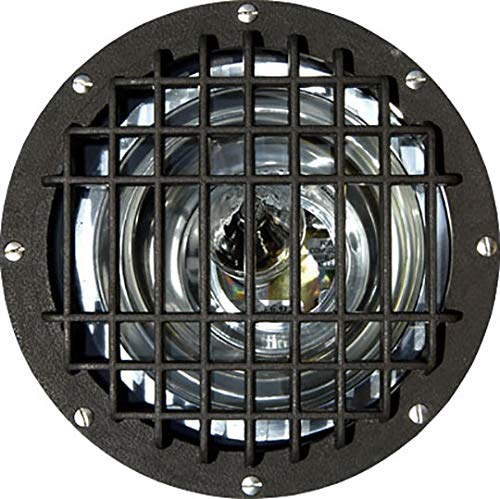 Dabmar Lighting FG4385-MED/GRL-MT Fiberglass Light with Grill, 100W MH/Med Multi Tap, Bronze Finish
