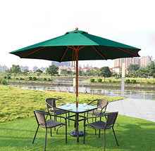 QZQHNYJ 2.7M Tilting Garden Parasol Umbrella, Outdoor Sun Shade with Crank, UV Protective Waterproof Patio Umbrella for Balcony Courtyard Lawn
