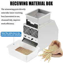 Stainless Steel Bird Feed Blown Shell Splitter with Adjustable Flow – High-Effi-ciency Seed Separator for Wild Bird Sanctuaries, Small-Scale Farming & Outdoor Seed Storage