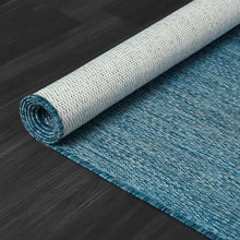 CAMILSON Outdoor Rug 10x14 Modern Area Rugs for Large Indoor and Outdoor Patios and Porches - Waterproof, Washable, Non-Shedding, Easy-to-Clean Outside Carpet (10 x 14, Solid - Aqua)