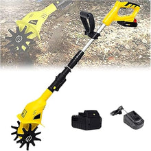 Electric Rototiller Cordless Rototiller Garden Rototiller with Rechargeable Battery and Charger for Distributing Lawn Gardens