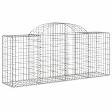 Arched Gabion Baskets 4 pcs Galvanized Iron Plant Pots Self-Watering Indoor Outdoor Gardening