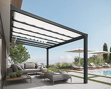 Palram Canopia Stockholm Patio Cover Roof Blinds 11ft x 22ft White