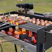 HBJWOV Barbecue Rack Outdoor Charcoal Folding Barbecue Rack Stainless Steel Barbecue Stove