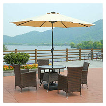 QZQHNYJ Outdoor Garden Parasols Garden Umbrella Parasol, 2.7M Tilting Parasols With Crank Handle, Adjustable Tilt Mechanism, Uv Protection, For Outdoor Balcon