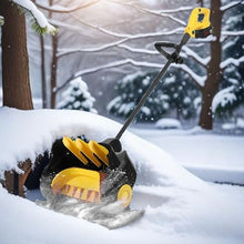 WEIMILOR Home Use Snow Blower, 21V/4.0Ah High Power Electric Snow Shovel, Adjustable Steering, 41cm Clearing Width for Patio, Playground, Farm,2xbattery